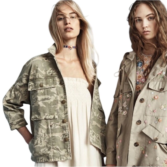 CURRENT ELLIOTT The Militia Utility Canvas Jacket in Broken Camo - Picture 3 of 14